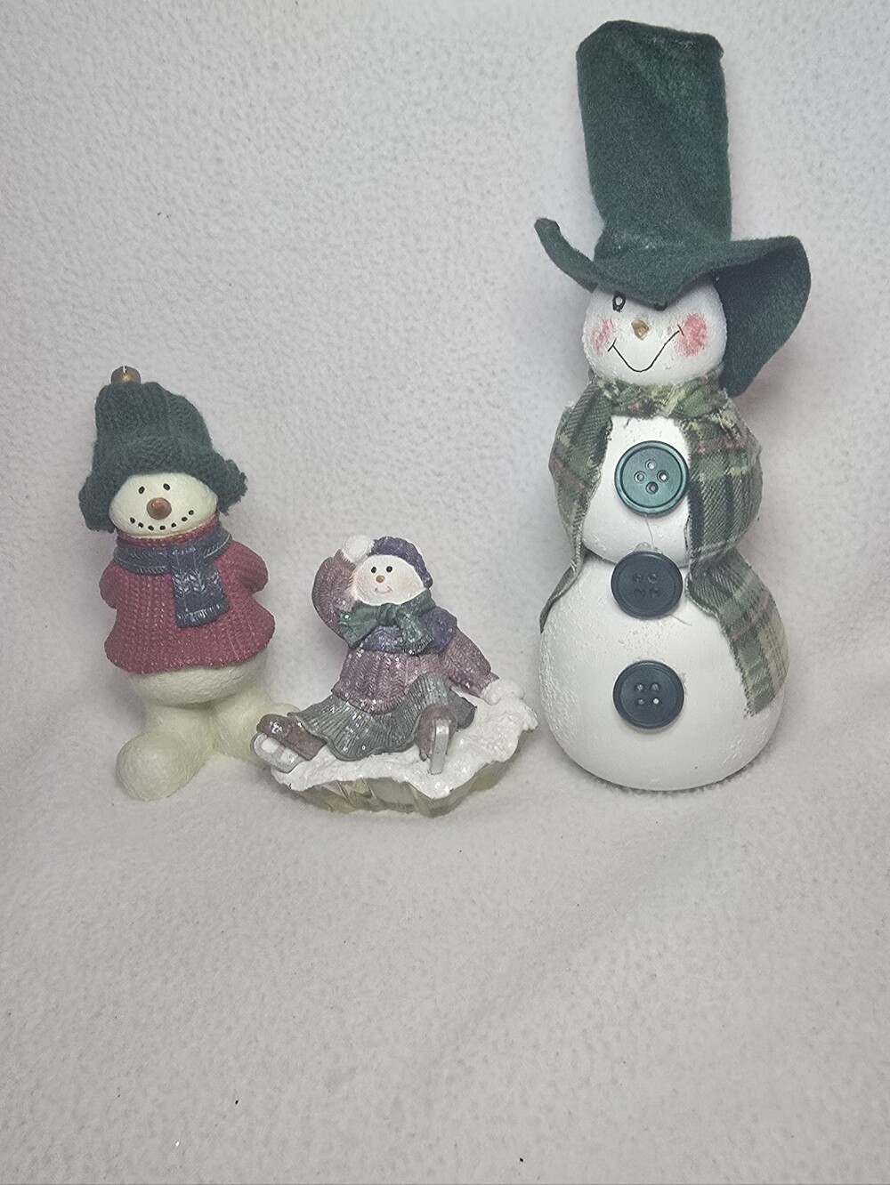 Festive Snowman Figurines